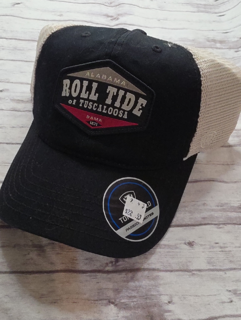 Top of the World Black and Tan Roll Tide of Tuscaloosa Trucker Cap